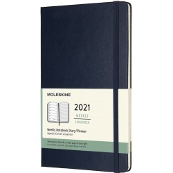 Щотижневик Moleskine 2021 середній / Сапфір