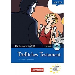 DaF-Krimis: A2/B1 Todliches Testament mit Audio CD