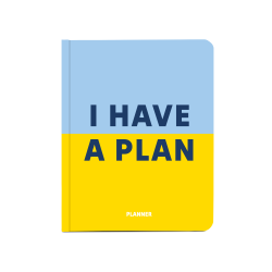 Блокнот для планування  "I HAVE A PLAN" блакитно - жовтий