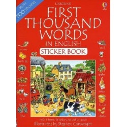 First 1000 Words in English.Sticker book