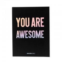 Зошит чорний у лінійку You Are Awesome