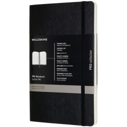 Записник Недатований Moleskine PRO середній / Чорний М'який