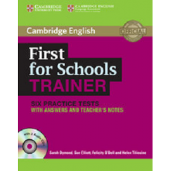 Trainer: First for Schools Six Practice Tests with answers and Audio CDs (3) 