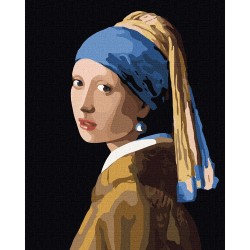 Набір для розпису по номерах. "Дівчина з перловою сережкою. Ян Вермер" 40х50см