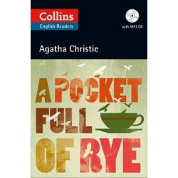Agatha Christie's  Pocket Full of Rye (B2) book with Audio CD