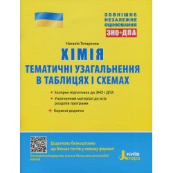 ЗНО 2021: Хімія. Тематичне узагальнення в таблицях і схемах