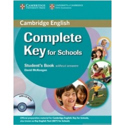 Complete Key for Schools Student's Book without answers with CD-ROM 