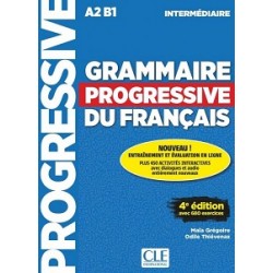 Grammaire Progressive du Francais 4e Edition Intermediaire Livre + CD + Livre-web 100% interactif