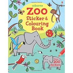 Sticker and Colouring Book: Zoo