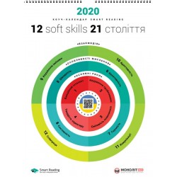 Розумний настінний календар на 2020 рік "12 soft skills 21 століття"