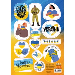 Стікери MADE IN UKRAINE. Все буде Україна (УА)