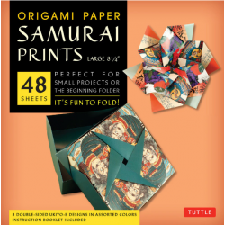 Origami Paper Samurai Prints Large 8 1/4