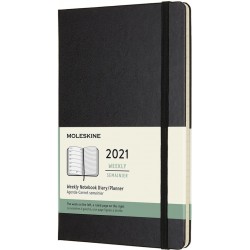 Щотижневик Moleskine 2021 середній / Чорний