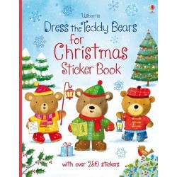 Dress the Teddy Bears for Christmas. Sticker Book