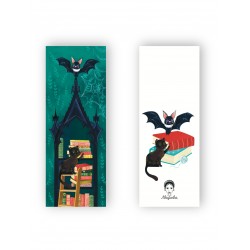 Закладка для книги «Кажан та Кошеня. В бібліотеці»