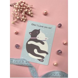 Обложка Листівка Cat Love Листівка Cat Love