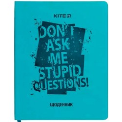 Щоденник шкільний, м'яка обкл. PU, Stupid questions
