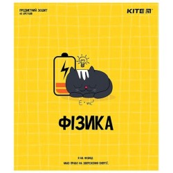 Зошит предметн. 48 арк., кл., софт т.гібр.л, Cat, фізика