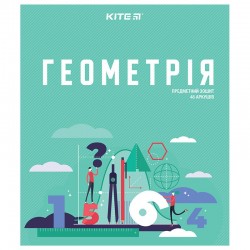 Зошит предметн. 48 арк., кл., софт тач+УФ, Urban, геометрія