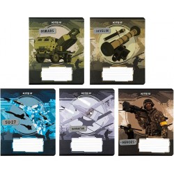 Зошит 18 арк., кл., гібр. лак + УФ лак, Мілітарі