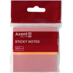 Блок паперу з клейким шаром 75x75 мм, 100 аркушів, рожевий Блок паперу з клейким шаром 75x75 мм, 100 аркушів, рожевий