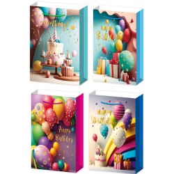 Пакет паперовий LARGE Holiday 26x12,7x32,4, 210gsm , асорті