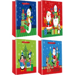 Пакет паперовий JUMBO New year 33x12,7x47,7, 210gsm , асорті