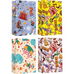 Пакет паперовий JUMBO Wnite Glitter 33x12,7x47,7 210gsm, асорті