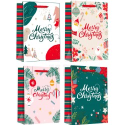 Пакет паперовий LARGE Сolorful Flowers 26x12,7x32,4, 210gsm , асорті