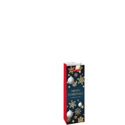 Пакет паперовий ВOTTLE XMAS 13x8,5x36, 210gsm, асорті /12/