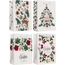 Пакет паперовий LARGE XMAS  26x12,7x32,4  210gsm , асорті