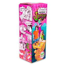 Настільна гра Strateg Стримуй баланс Jenga 48 брусків українською мовою (30722)