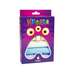 Крейда Велика кругла - 6 штук Strateg різнокольорова (50102)