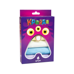 Крейда Велика кругла - 6 штук Strateg різнокольорова (50102)