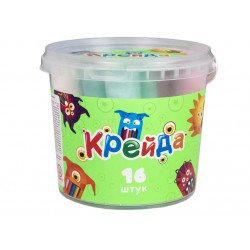 Крейда Велика кругла - 16 штук Strateg різнокольорова (50103)