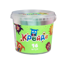 Крейда Велика кругла - 16 штук Strateg різнокольорова (50103)