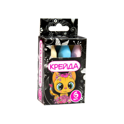 Крейда Олівець - 6 штук Strateg різнокольорова (50111)