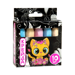 Крейда Олівець - 10 штук Strateg різнокольорова (50112)