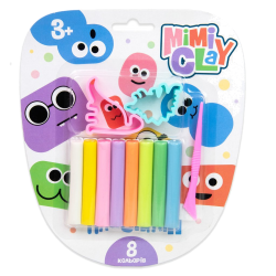 Набір для творчості Mimi clay 8 кольорів Strateg українською мовою (30426)
