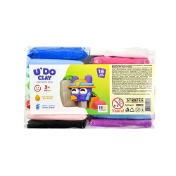Набір для творчості U'DO Clay 16 шт, брикет 6 г (укр), 30902