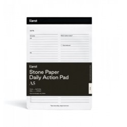 Записник Karst Daily Action Pad A5 / з місцем для дат Чорний