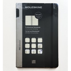 Записник Moleskine PRO середній / Чорний М’який