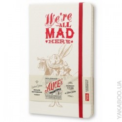 Записник Moleskine Alice середній / Лінійка Білий