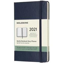 Щотижневик Moleskine 2021 кишеньковий / Сапфір