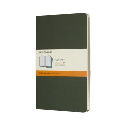 Записник Moleskine Cahier середній / Лінійка Зелений