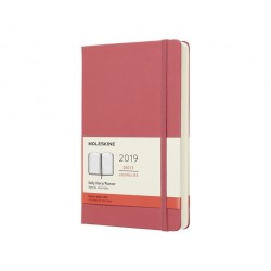 Щоденник Moleskine 2019 середній / Пастельно-рожевий