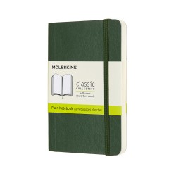 Записник Moleskine Classic кишеньковий / Нелінований Миртовий Зелений М’який