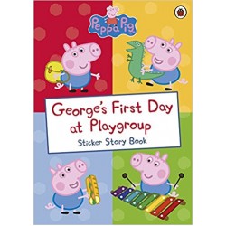 Peppa Pig: George's First Day at Playgroup Sticker Story book