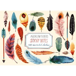 Sticky Notes: Arrows & Feathers