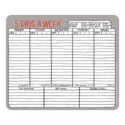 5 Days a Week Hand-Lettered Mousepad